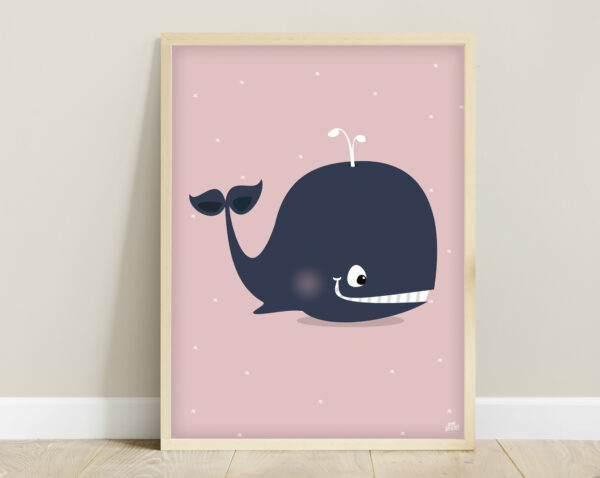 affiche bébé baleine