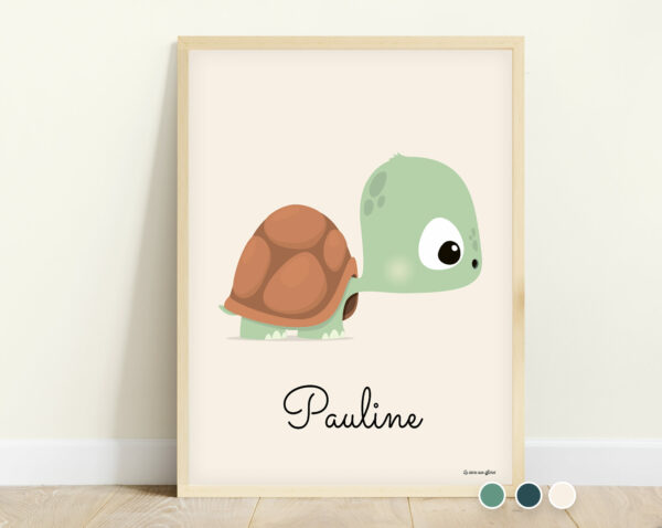 affiche bébé tortue