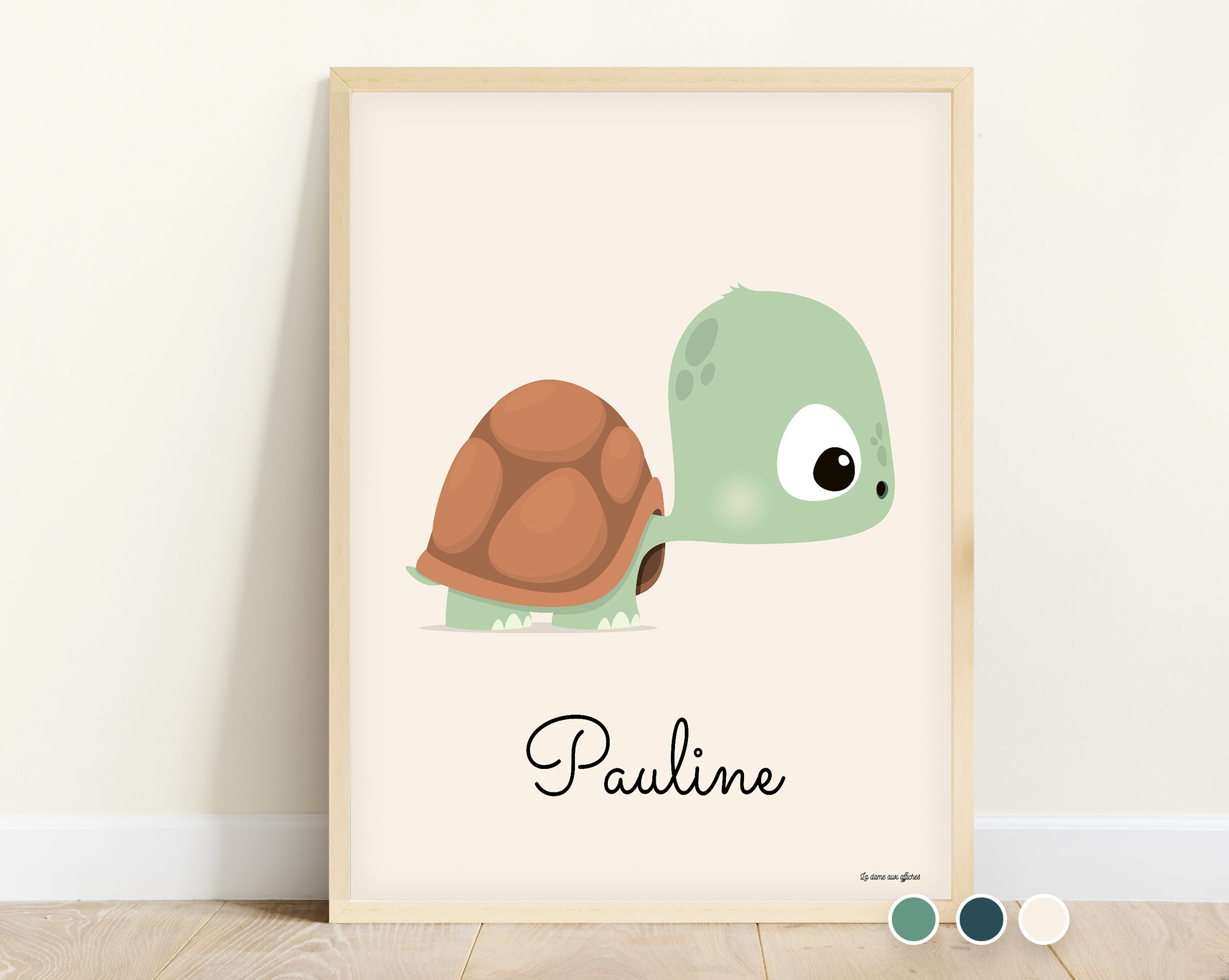 Affiche bébé tortue